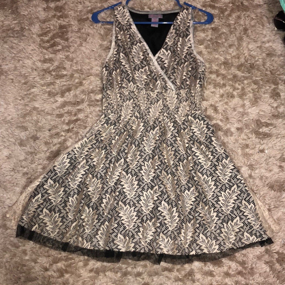 Nude lace dress
